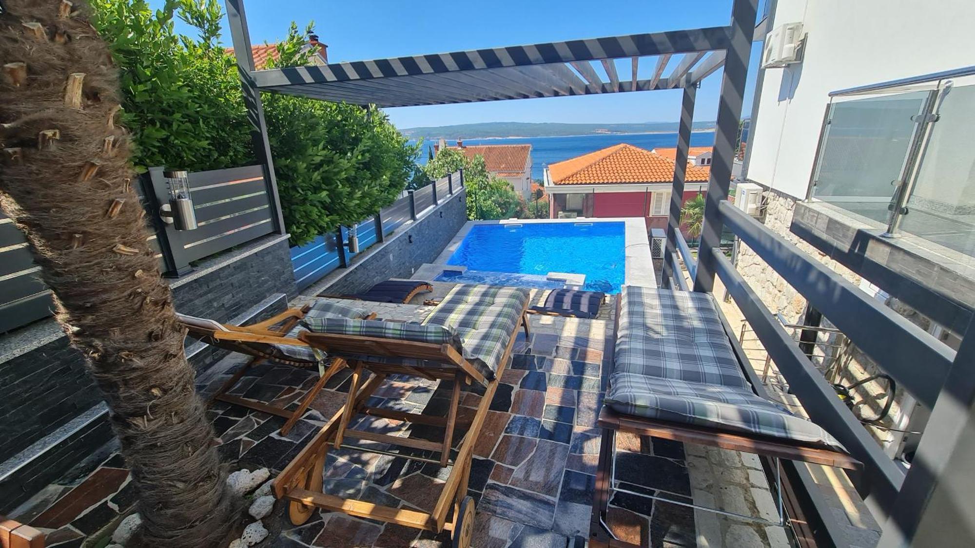 Apartments Blazevic, Heated Pool&Jacuzzi Dramalj Luaran gambar